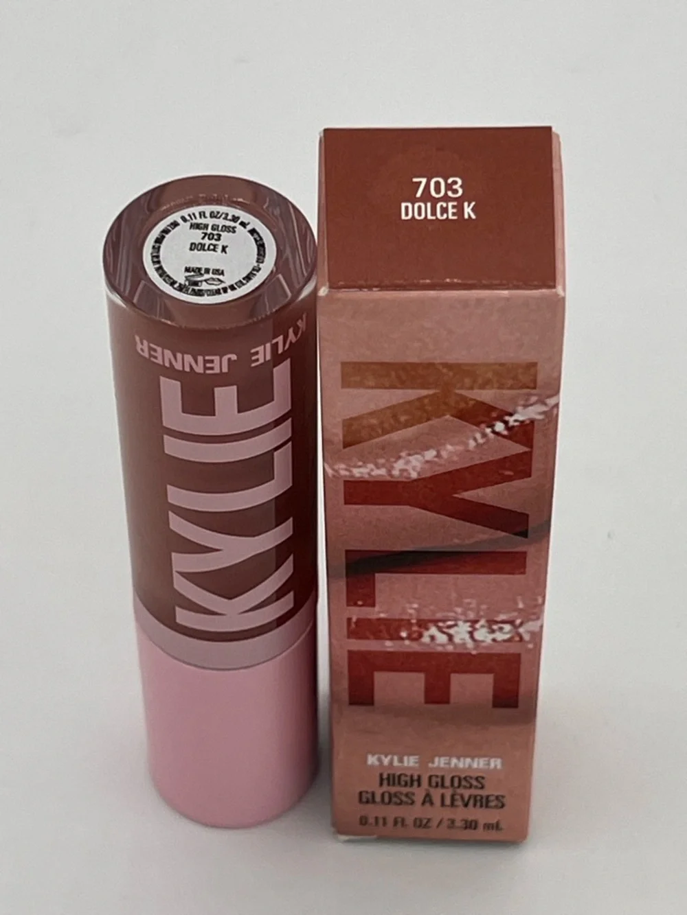 Kylie Jenner High Gloss Lip Gloss - Dolce K (703) - Nude Pink Shine